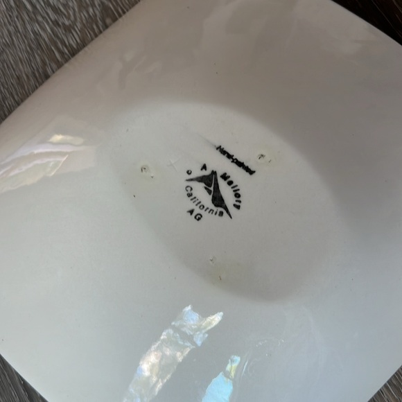 Ann Mallory Hand painted mid century serving dish - Picture 3 of 3